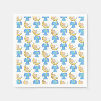 Elephant with Moon Baby Design Napkin