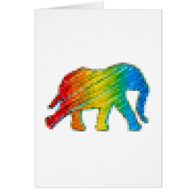 Elephant with Pixels (Front)