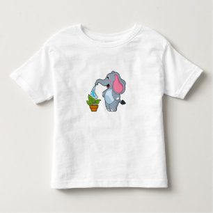 Elephant with Plant Toddler T-Shirt