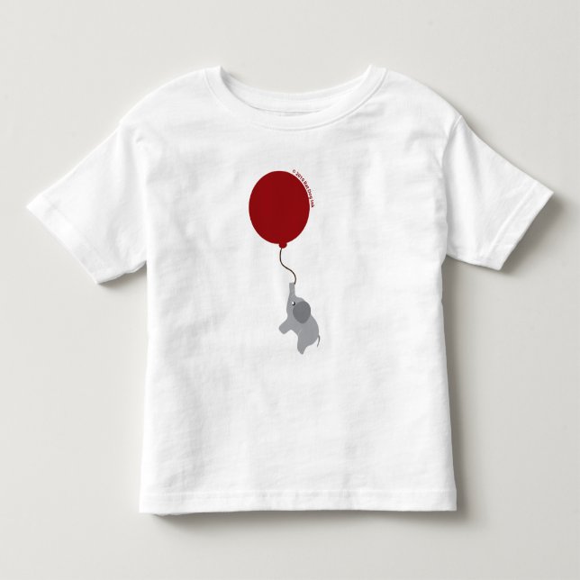 Elephant with Red Balloon Shirt (Front)