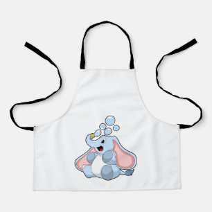 Elephant with Water bubbles Apron