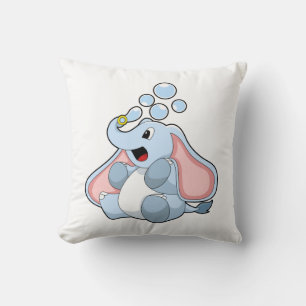 Elephant with Water bubbles Cushion