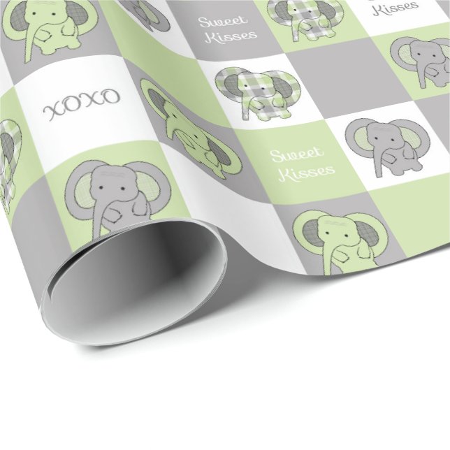 Elephant Wrapping Paper (Roll Corner)