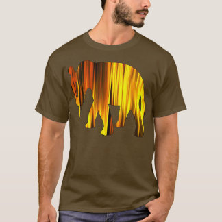 Elephant yellow pattern safari africa elephant T-Shirt