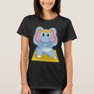 Elephant Yoga Fitness Gymnastics T-Shirt