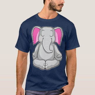 Elephant Yoga Fitness Meditation  T-Shirt