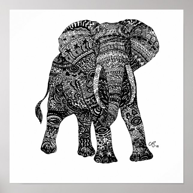 Elephantastic Custom Art Print (Front)