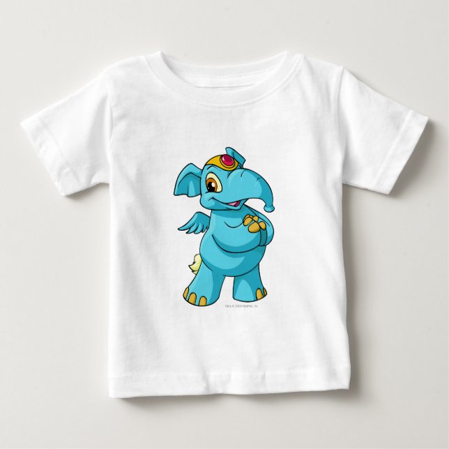 Elephante Blue Baby T-Shirt (Front)