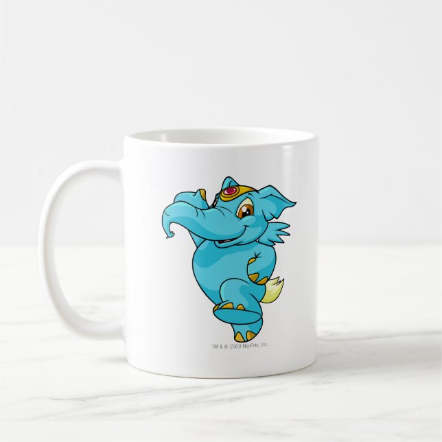 Elephante Blue Coffee Mug (Left)