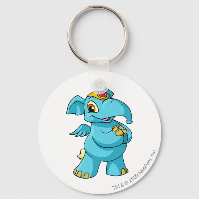 Elephante Blue Key Ring (Front)
