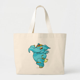 Elephante Blue Large Tote Bag