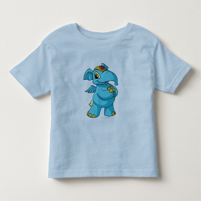 Elephante Blue Toddler T-Shirt (Front)