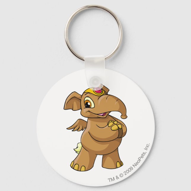 Elephante Brown Key Ring (Front)