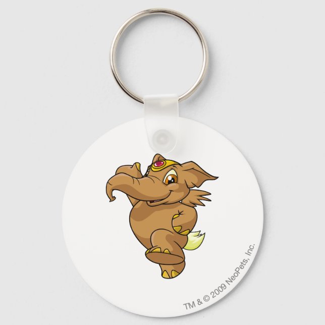 Elephante Brown Key Ring (Front)