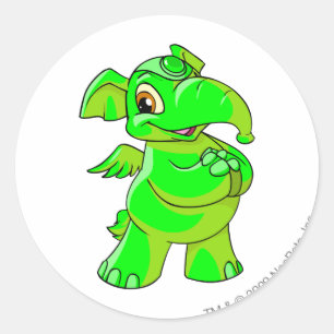 Elephante Glowing.Pn Classic Round Sticker