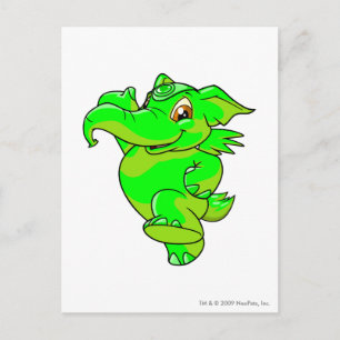 Elephante Glowing Postcard