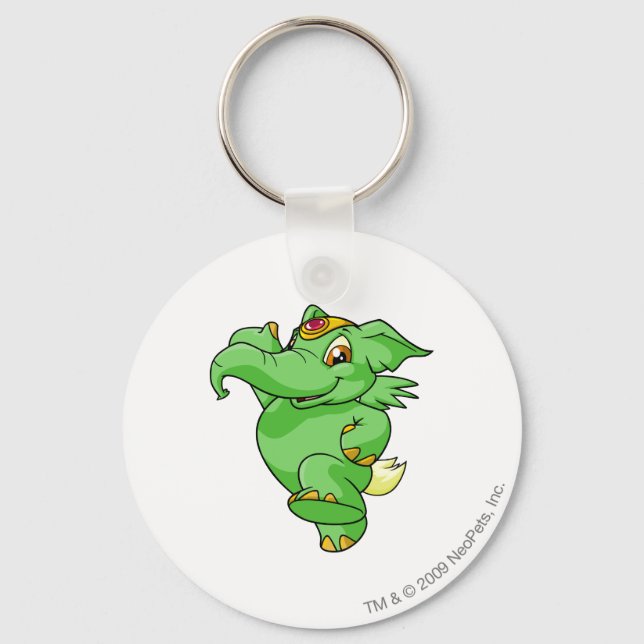 Elephante Green Key Ring (Front)