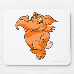 Elephante Orange Mouse Pad