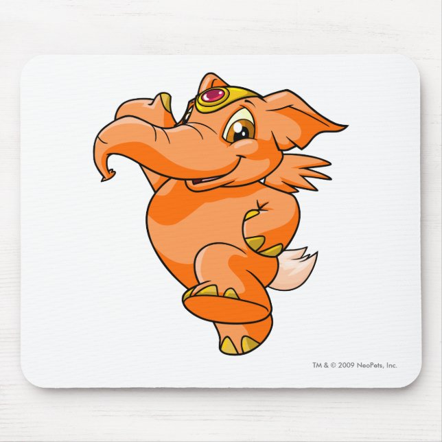 Elephante Orange Mouse Pad (Front)