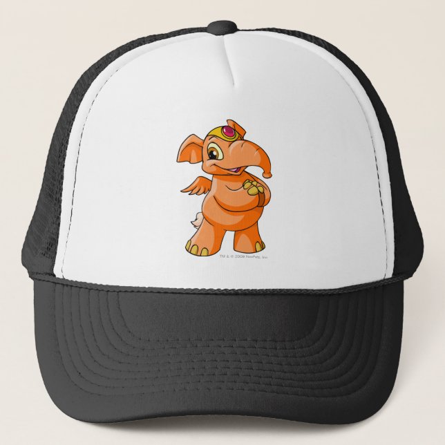 Elephante Orange Trucker Hat (Front)
