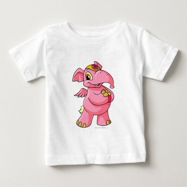 Elephante Pink Baby T-Shirt (Front)