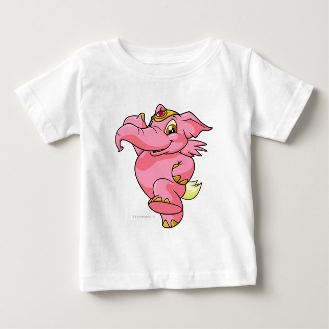 Elephante Pink Baby T-Shirt (Front)