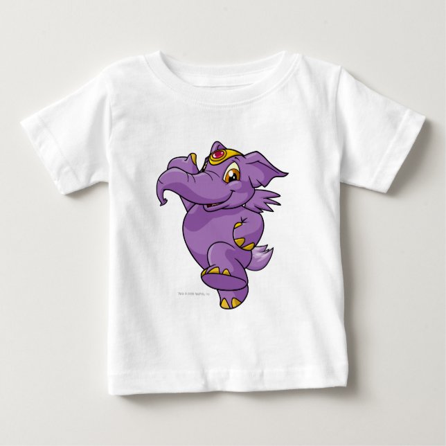 Elephante Purple Baby T-Shirt (Front)