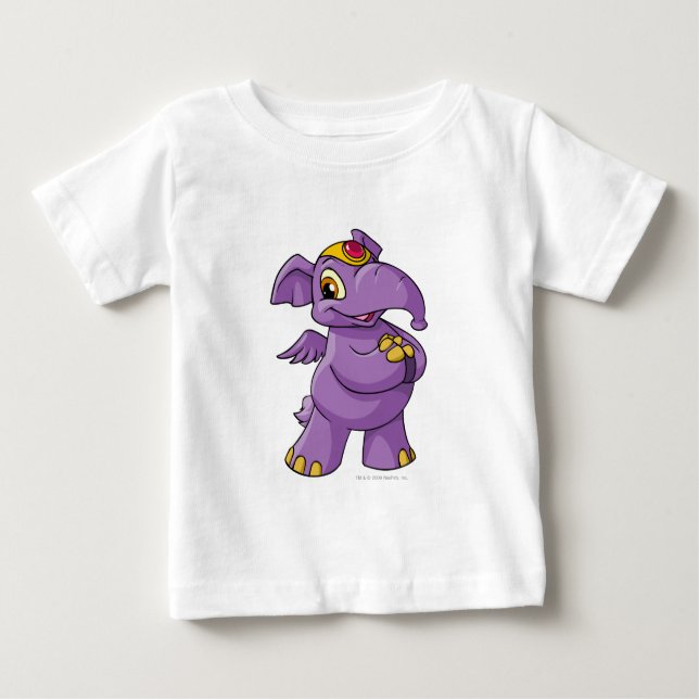 Elephante Purple Baby T-Shirt (Front)