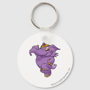 Elephante Purple Key Ring