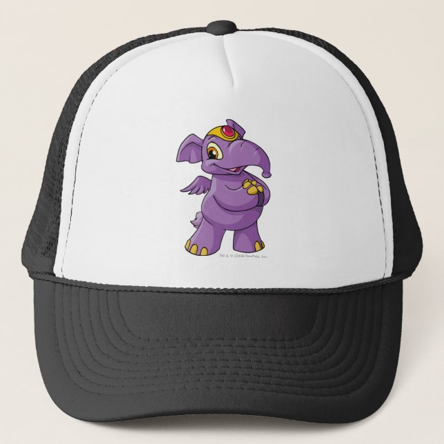 Elephante Purple Trucker Hat (Front)