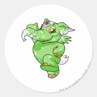 Elephante Speckled Classic Round Sticker