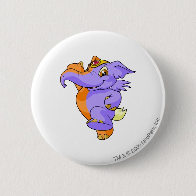 Elephante Split 6 Cm Round Badge (Front)