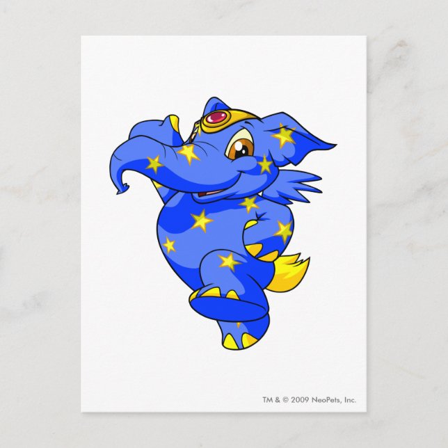 Elephante Starry Postcard (Front)
