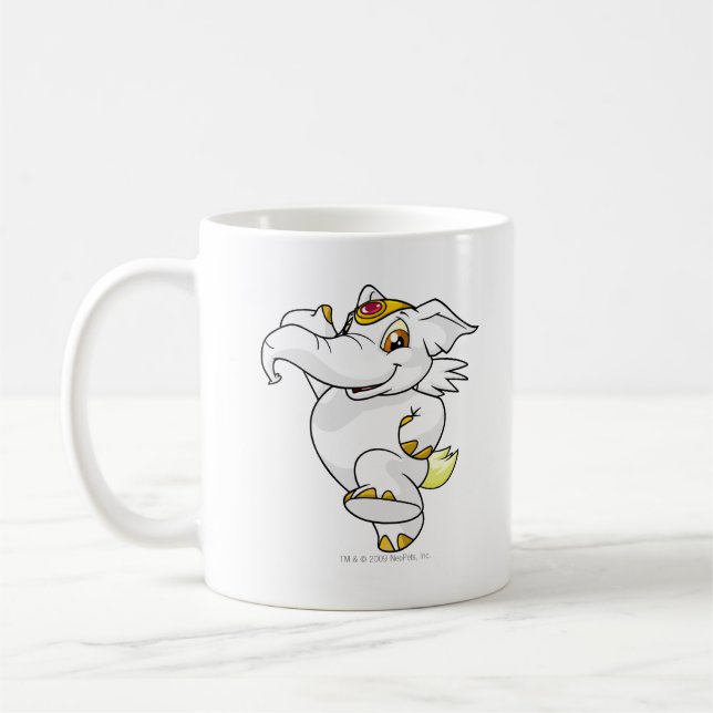 Elephante White Coffee Mug (Left)