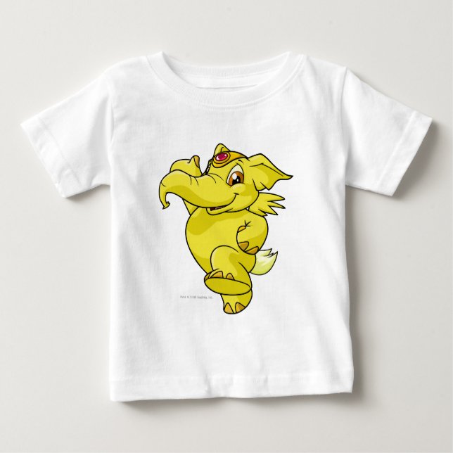 Elephante Yellow Baby T-Shirt (Front)