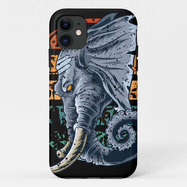 Elephantopus Elephant Tentacle Trunk Lovecraft Case-Mate iPhone Case (Back)