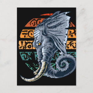 Elephantopus Elephant Tentacle Trunk Lovecraft Postcard