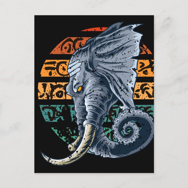Elephantopus Elephant Tentacle Trunk Lovecraft Postcard (Front)