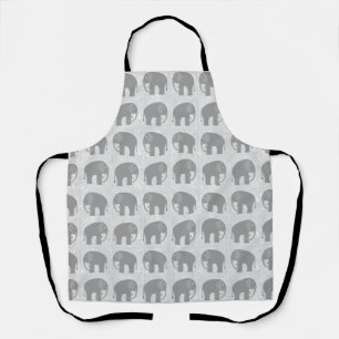 Elephants Allover Print Apron