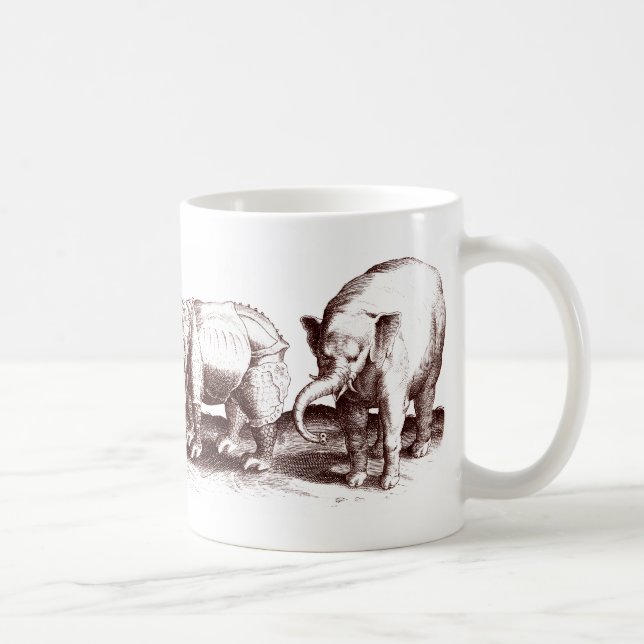 Elephants and Rhinos Mug (Right)
