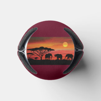Elephants-and-Sunset- Can Cooler