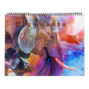 ELEPHANTS ART #1 CALENDAR
