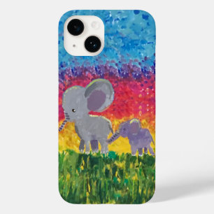 Elephants Art By Kids Case-Mate iPhone 14 Case