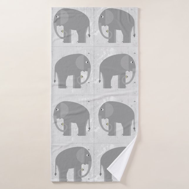 Elephants Bath Towel (Bath Towel)