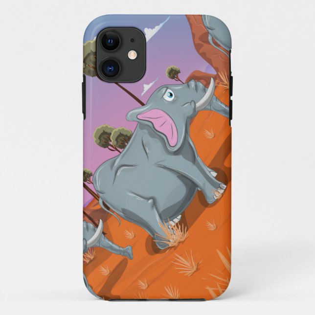 Elephants Case-Mate iPhone Case (Back)
