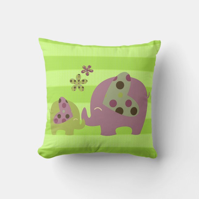 elephants cushion (Front)