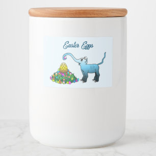 Elephants Easter Eggs Food Label