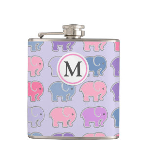 Elephants Hip Flask