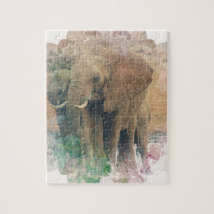 Elephants Jigsaw Puzzle