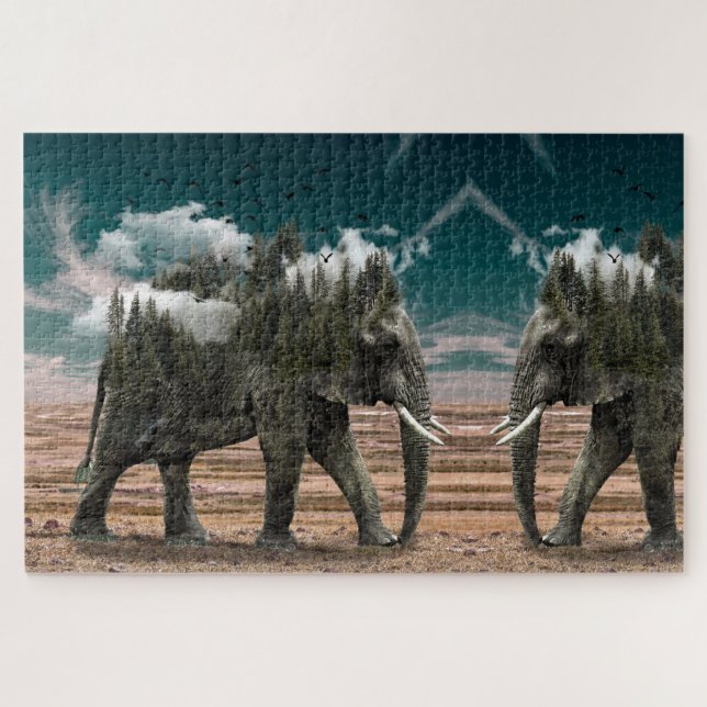 Elephants Jigsaw Puzzle (Horizontal)